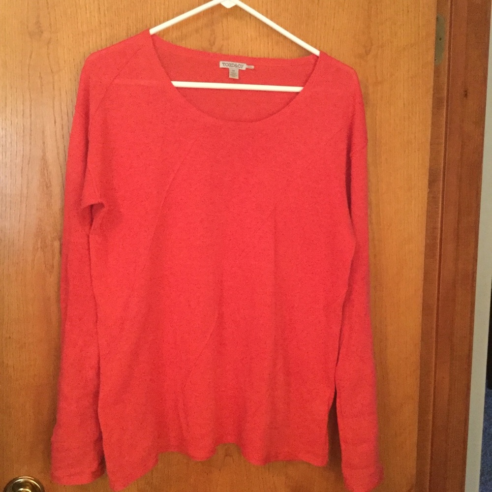 Long sleeved linen/cotton sweater